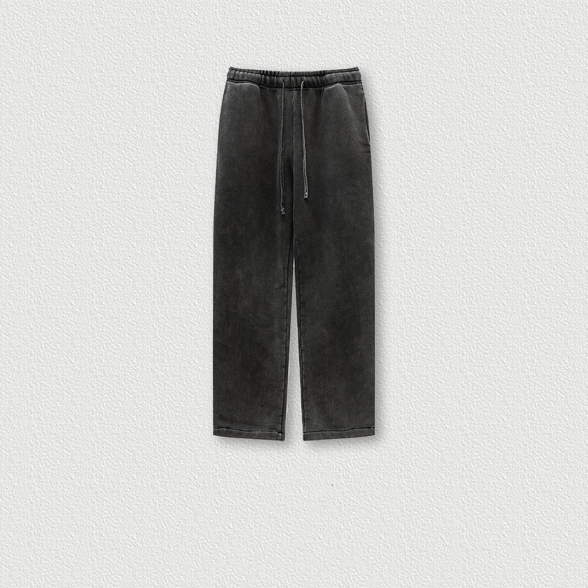 VLTGE men's knitted straight leg sweatpants streetwear front view