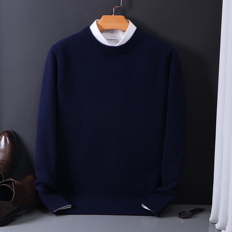 VLTGE oversized knit sweater round neck streetwear front view