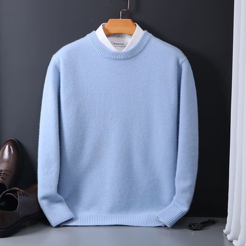 VLTGE oversized knit sweater round neck streetwear front view