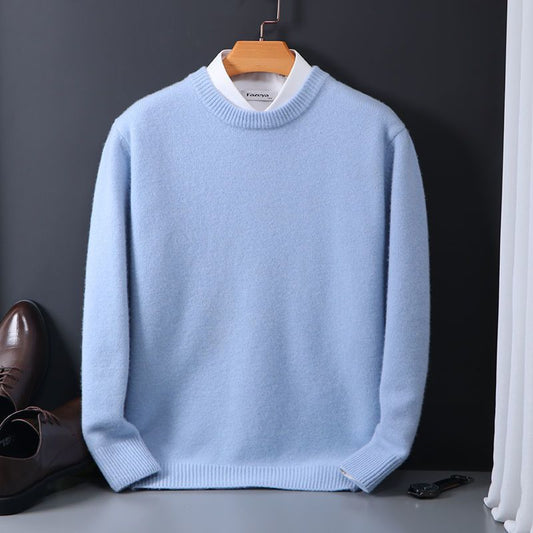 VLTGE oversized knit sweater round neck streetwear front view