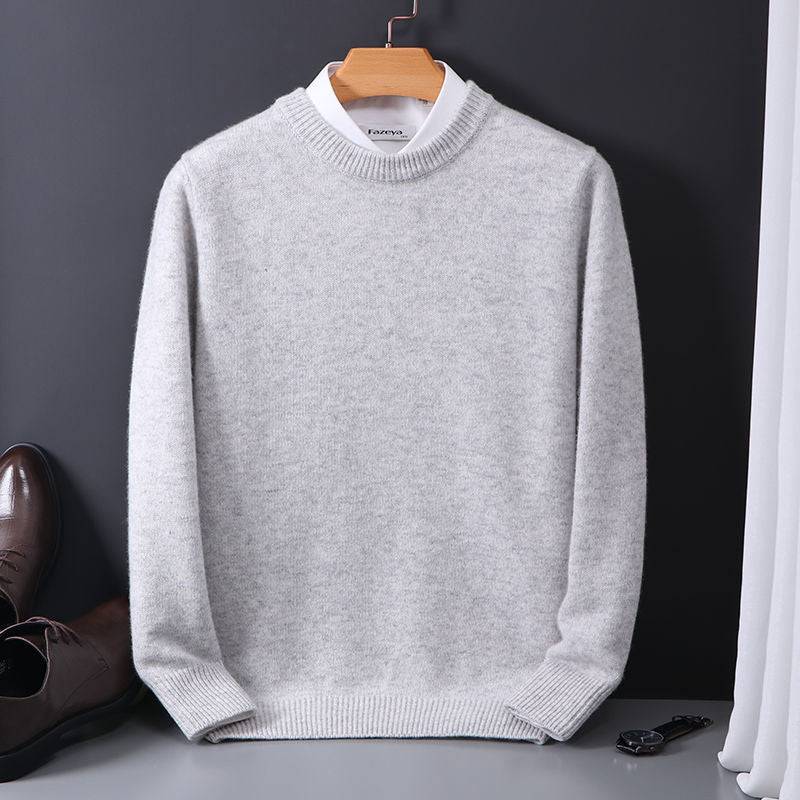 VLTGE oversized knit sweater round neck streetwear front view